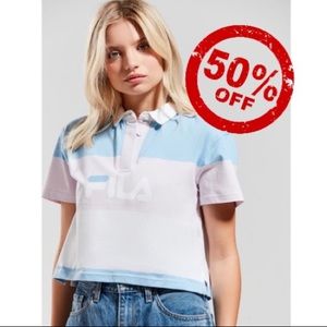 Fila + UO Marcia striped Rugby Shirt